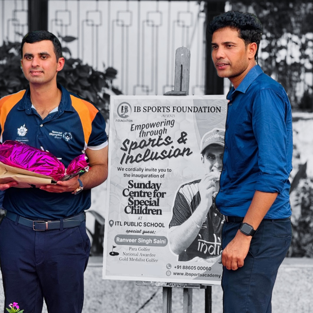 Special Olympics Gold Medalist and Para-Golfer Ranveer Singh Saini at the Inauguration of Our Sunday Center for Special Children, an Inclusive Sports Initiative of IB Sports Foundation